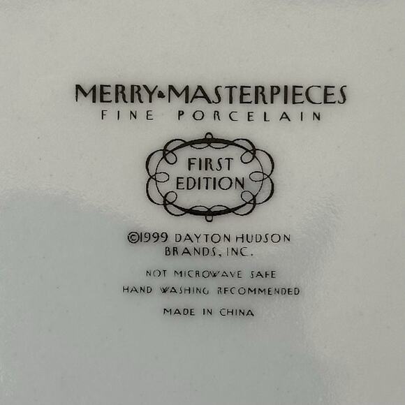 Merry Masterpieces Fine Porcelain Plate "Sandy Claws” 1999 Dayton Hudson - Picture 3 of 4